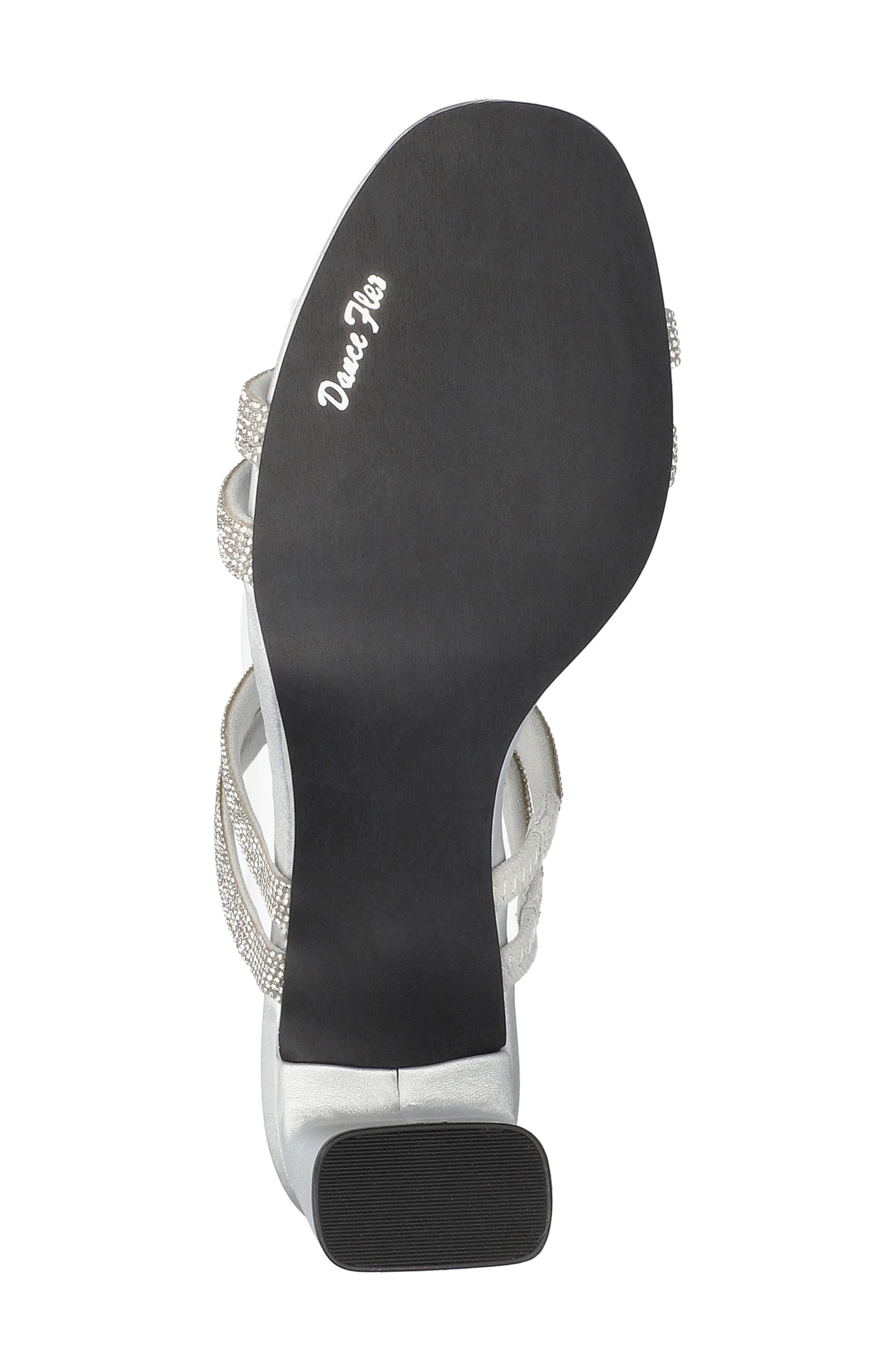 Jemma Slide Sandal, Alternate, color, SILVER SATIN STONES