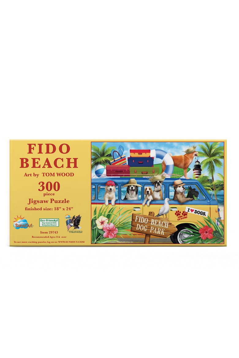 Fido Beach 300 piece Jigsaw Puzzle for Adults, Alternate, color, Multicolor