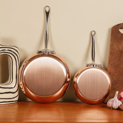 Mauviel M'150s 3 Quart Saute Pan With Cast Stainless Steel Handle In Gold