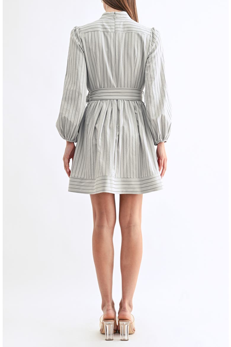 Marnie Stripe Minidress, Alternate, color, GREY