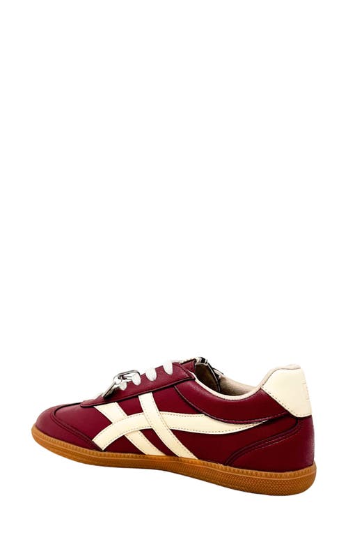 Shushop Sasha Sneaker In Burgundy