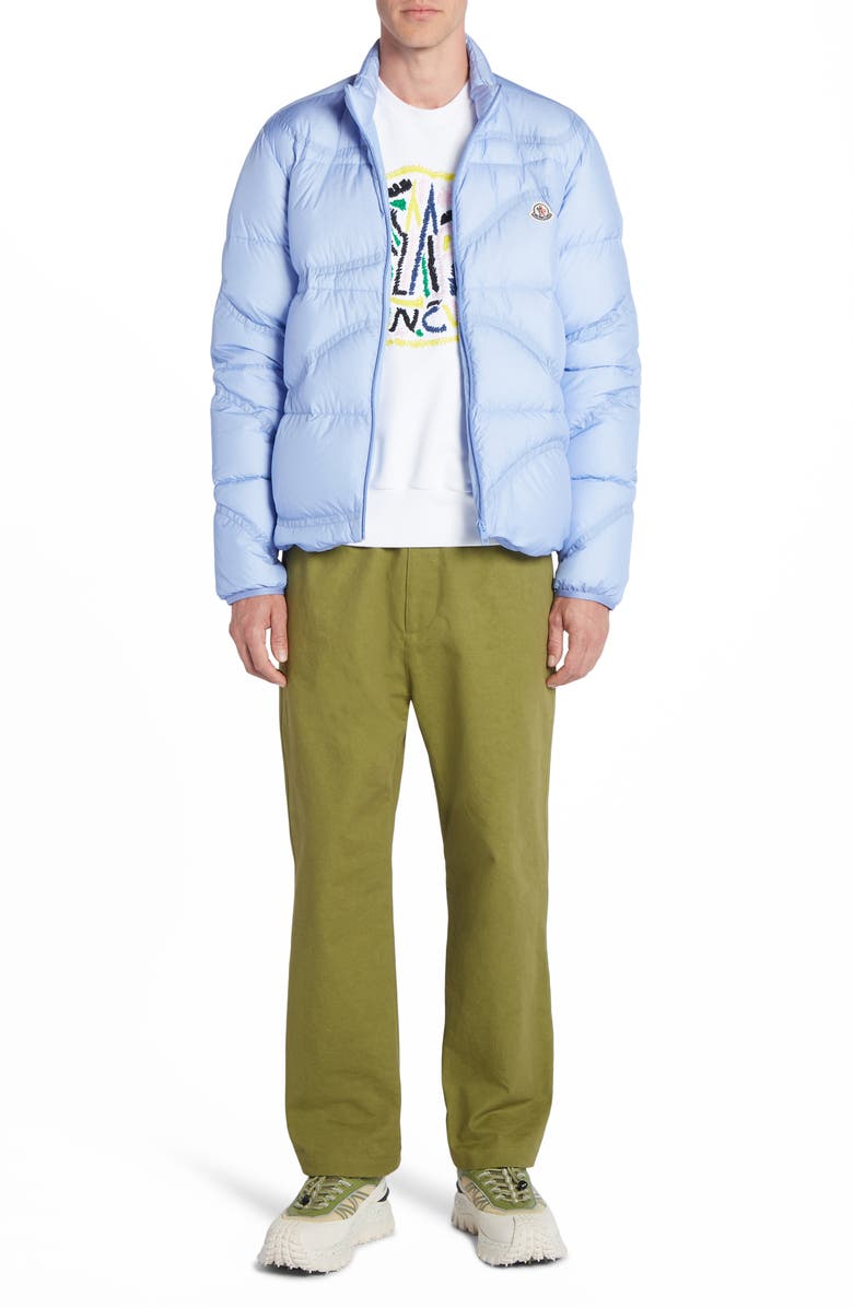 Moncler Cotton Sateen Sport Pants, Alternate, color, 