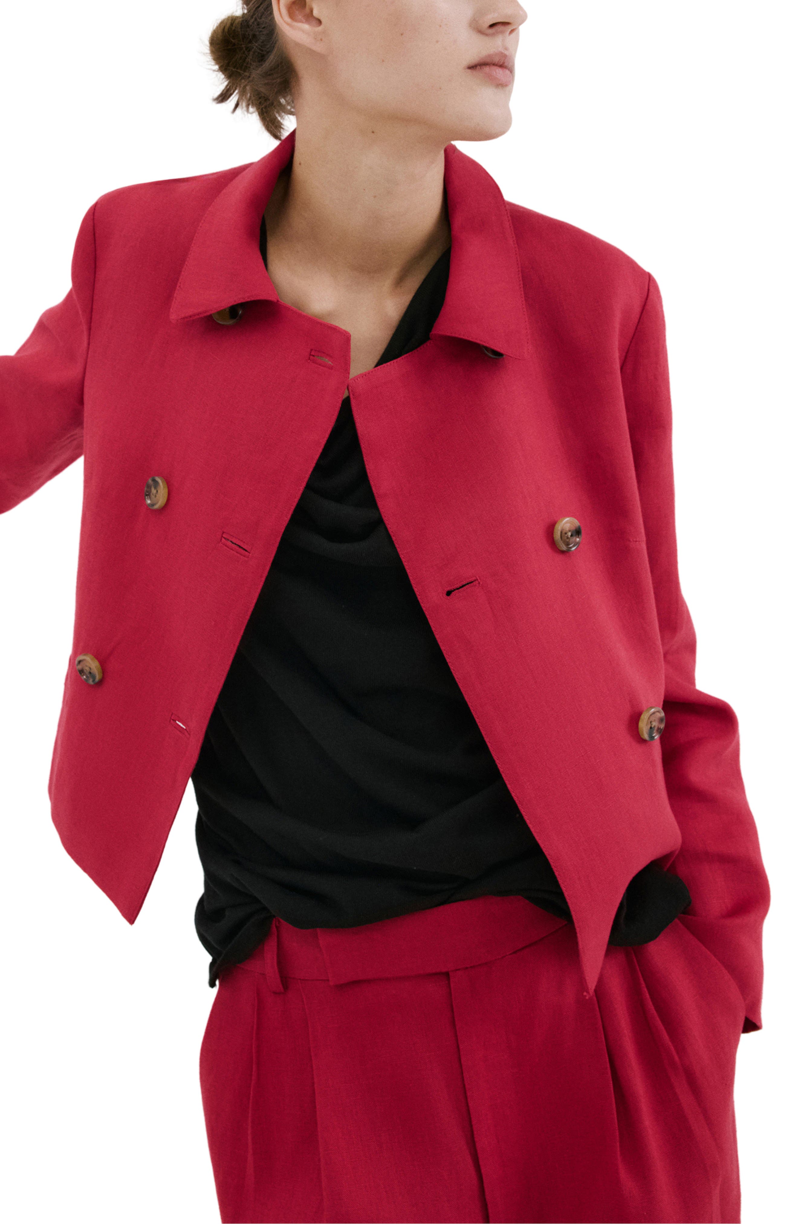 Double Breasted Linen Jacket - image 3