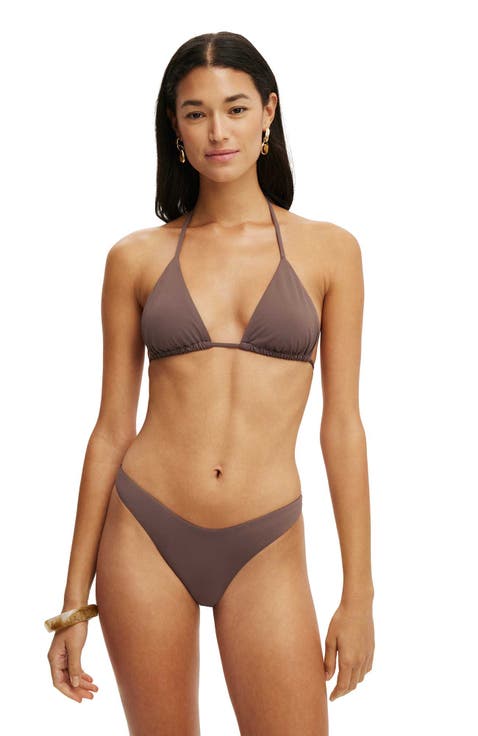 Women's String Triangle Bikini Top