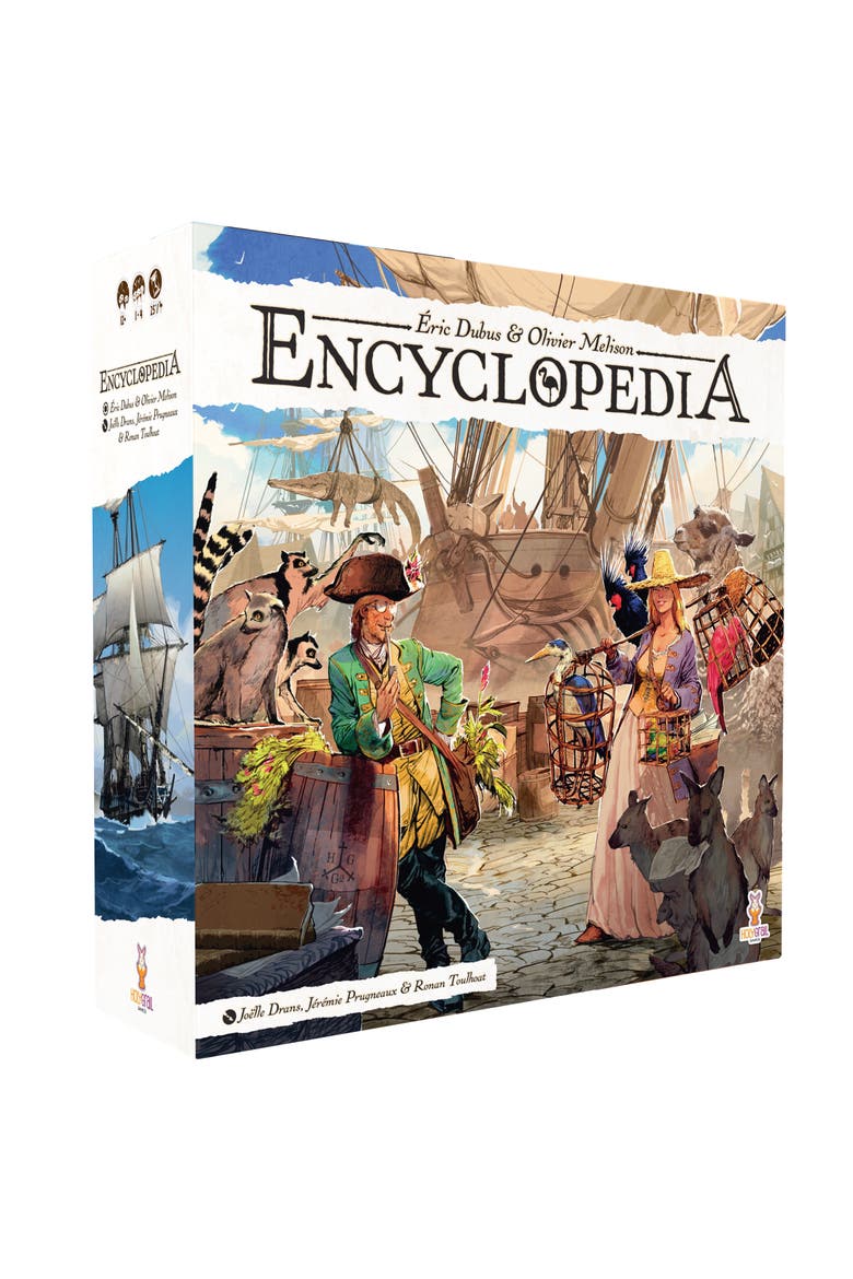 Encyclopedia Dice Based Worker Placement Board Game 4+, Main, color, Multicolored