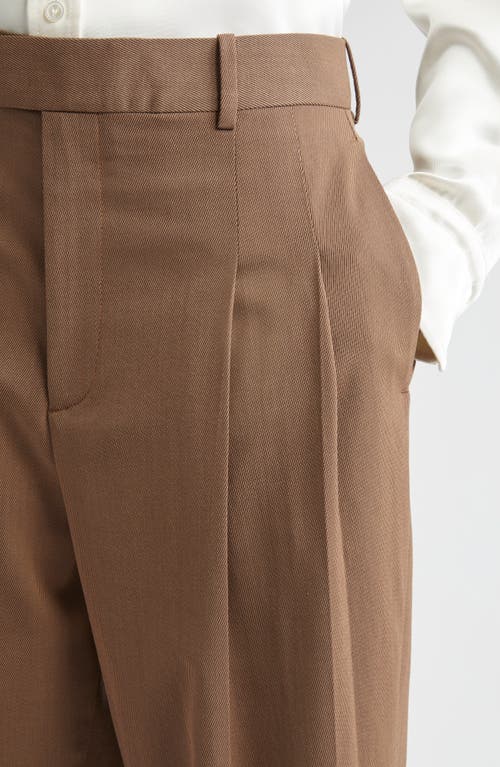 Bottega Veneta Mélange Wool Blend Stretch Tricotine Pants