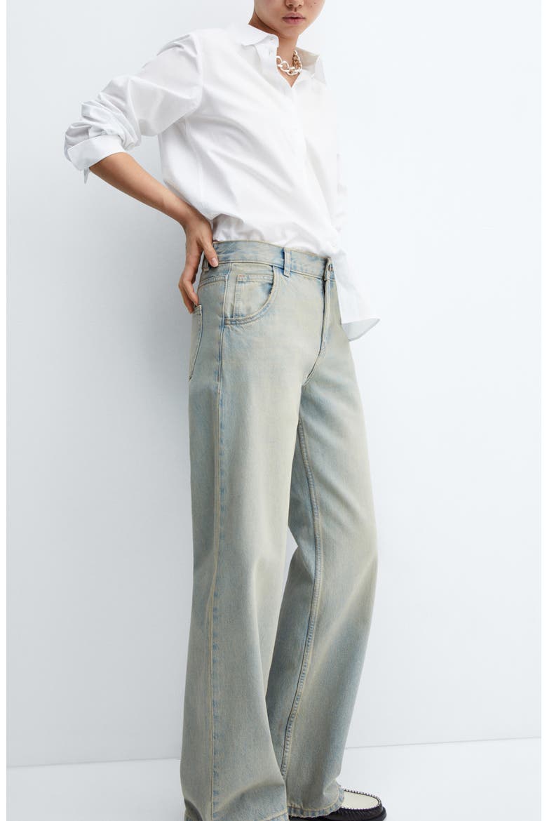 Low Rise Wide Leg Jeans, Alternate, color, MEDIUM VINTAGE BLUE
