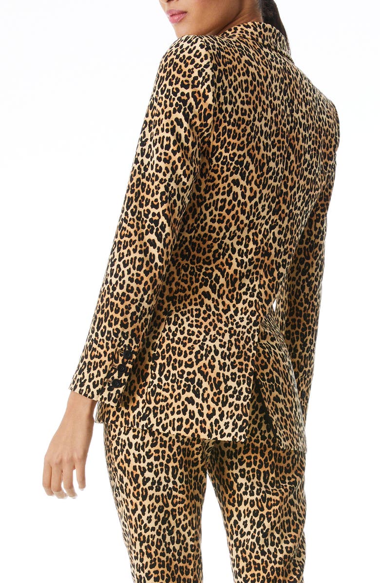 Alice + Olivia Breann Leopard Print Blazer, Alternate, color, 