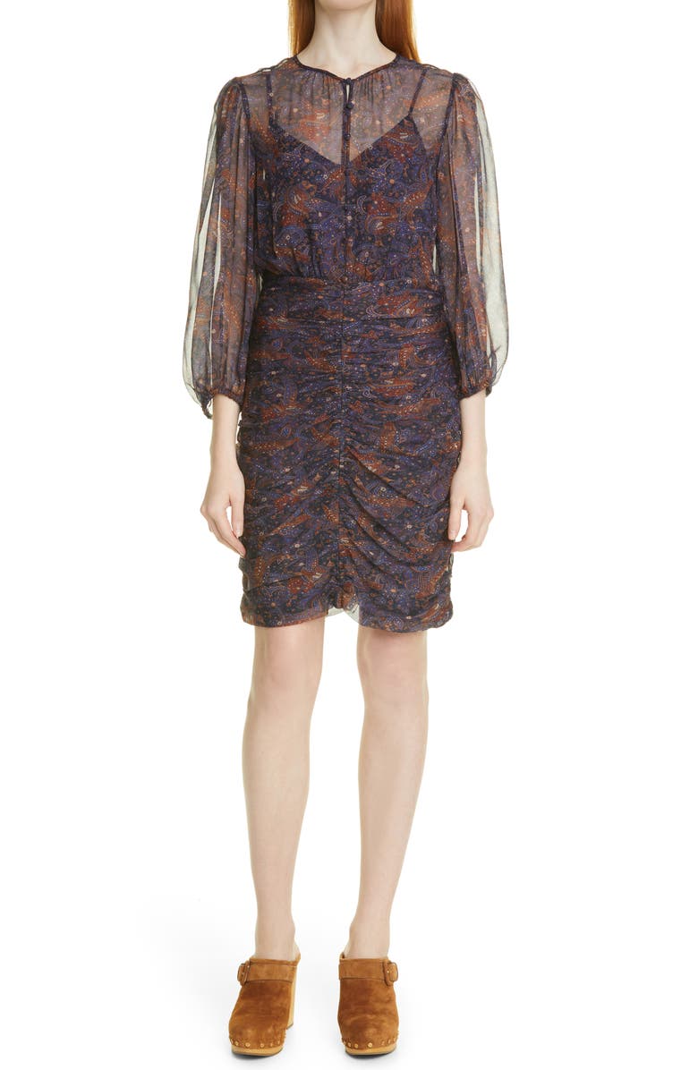 Veronica Beard Kerri Silk Dress, Main, color, 