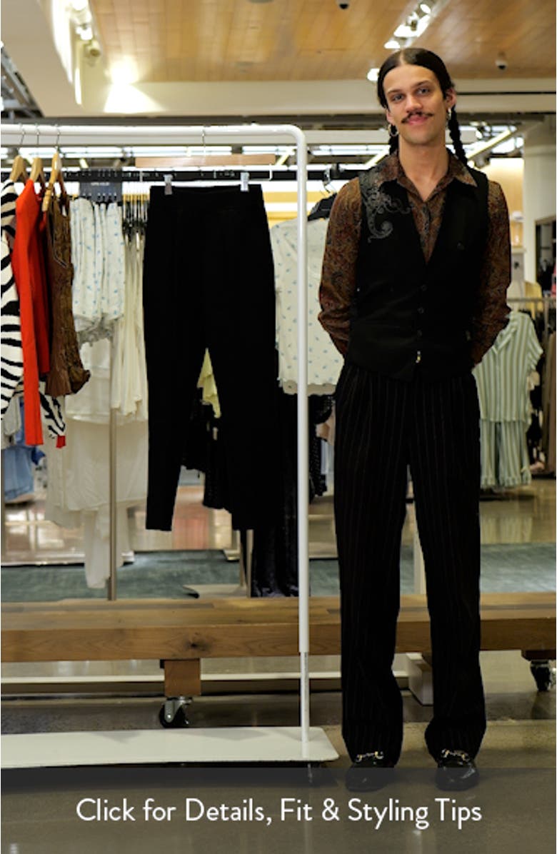 Foley Crepe Knit Flare Ankle Pants, sales video thumbnail