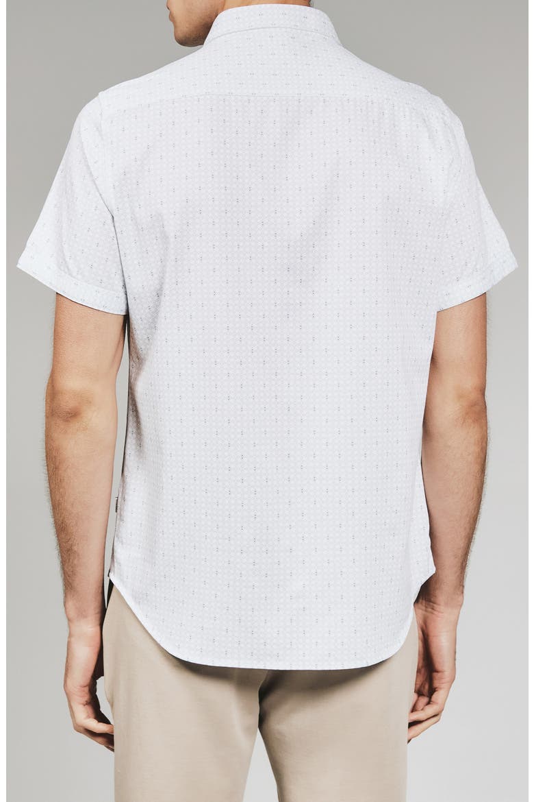 Bishop Short Sleeve Button-Down Shirt, Alternate, color, WHITE