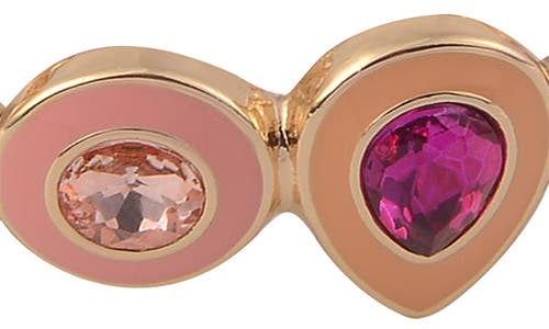 Laundry By Shelli Segal Multicolor Crystal & Enamel Stretch Bracelet