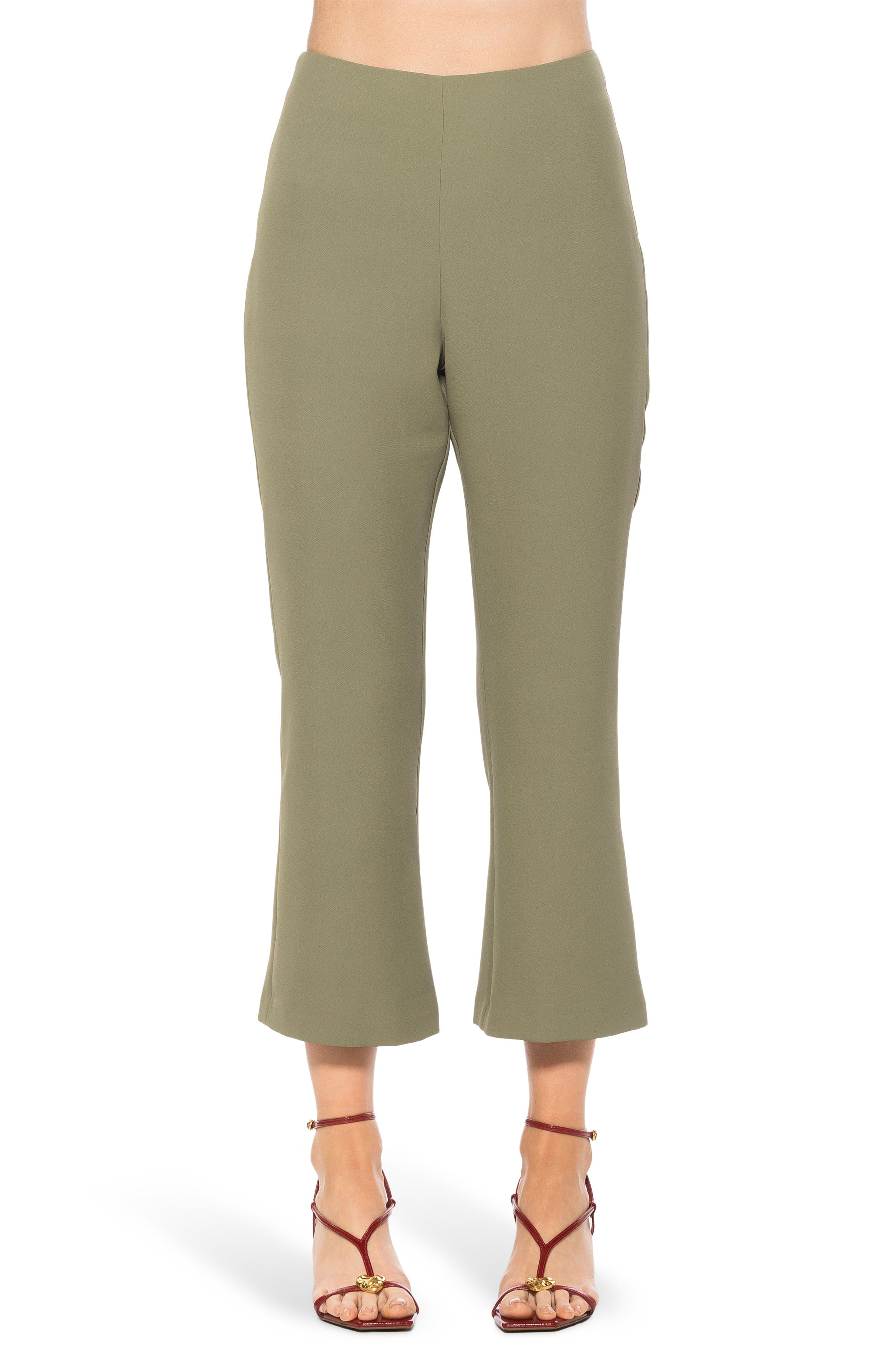 Alexia Admor Quinn Flared Cropped Pants