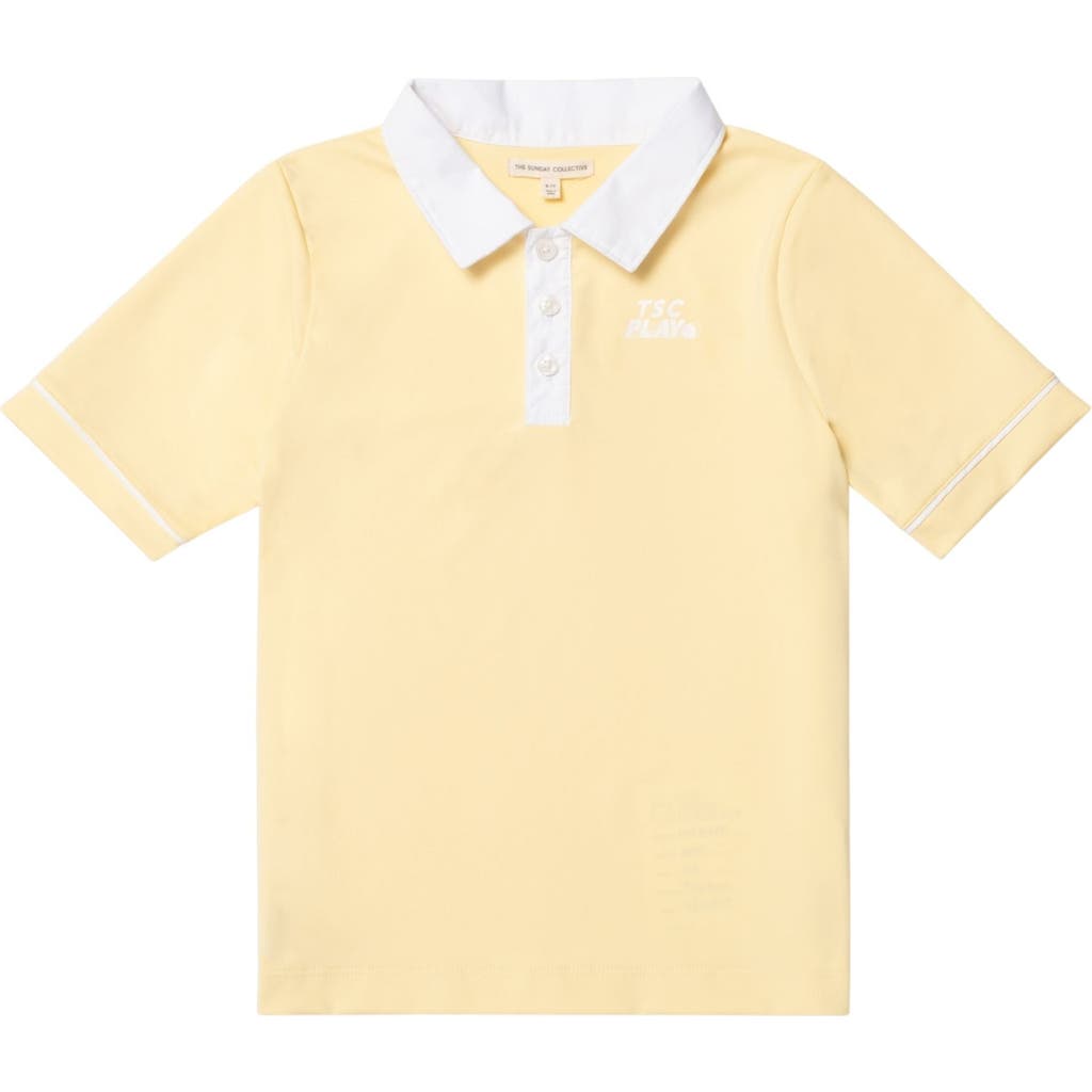 The Sunday Collective Performance Play Polo In Yellow