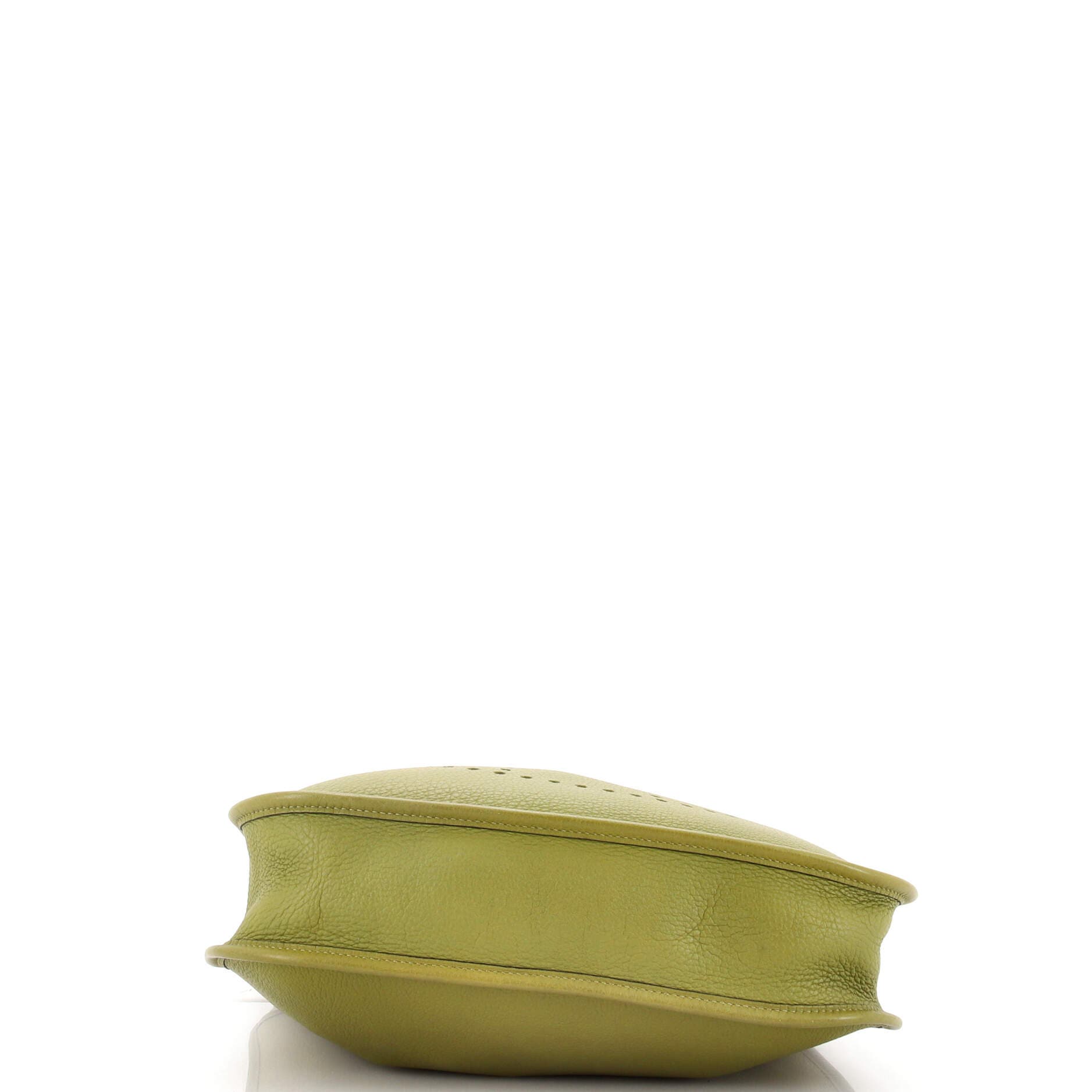 Pre-Owned Hermes Evelyne Bag Gen I Clemence PM, Alternate, color, Chartreuse