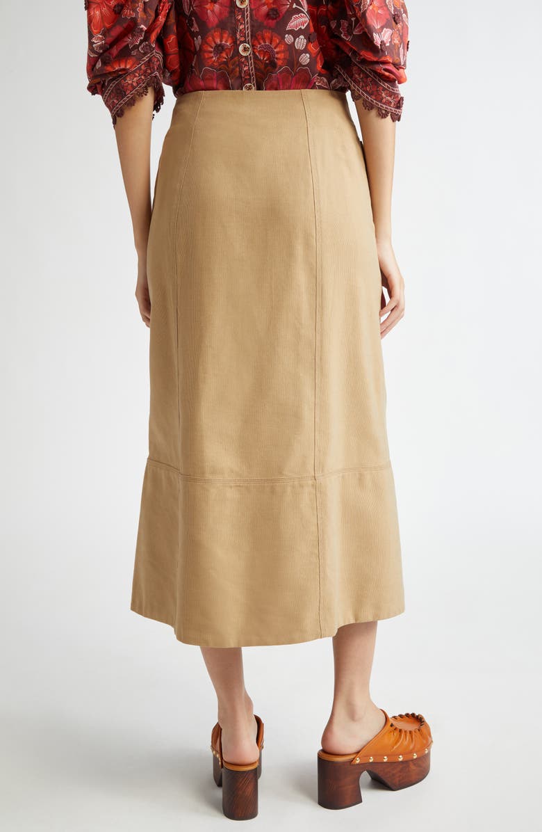 FARM Rio Double Breasted Button Front Skirt, Alternate, color, 