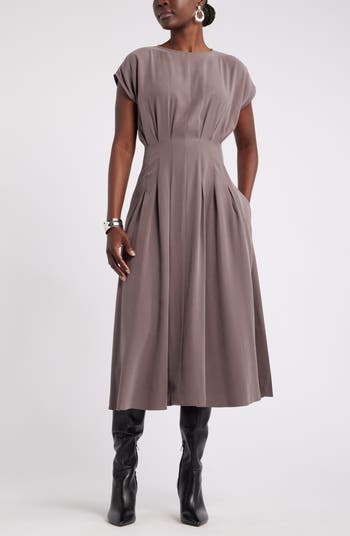 Nordstrom Pleated A Line Dress Nordstrom