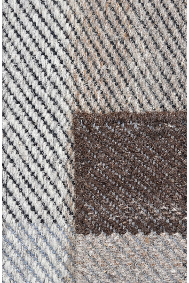 Carrie Handmade Wool Blend Area Rug, Alternate, color, BROWN