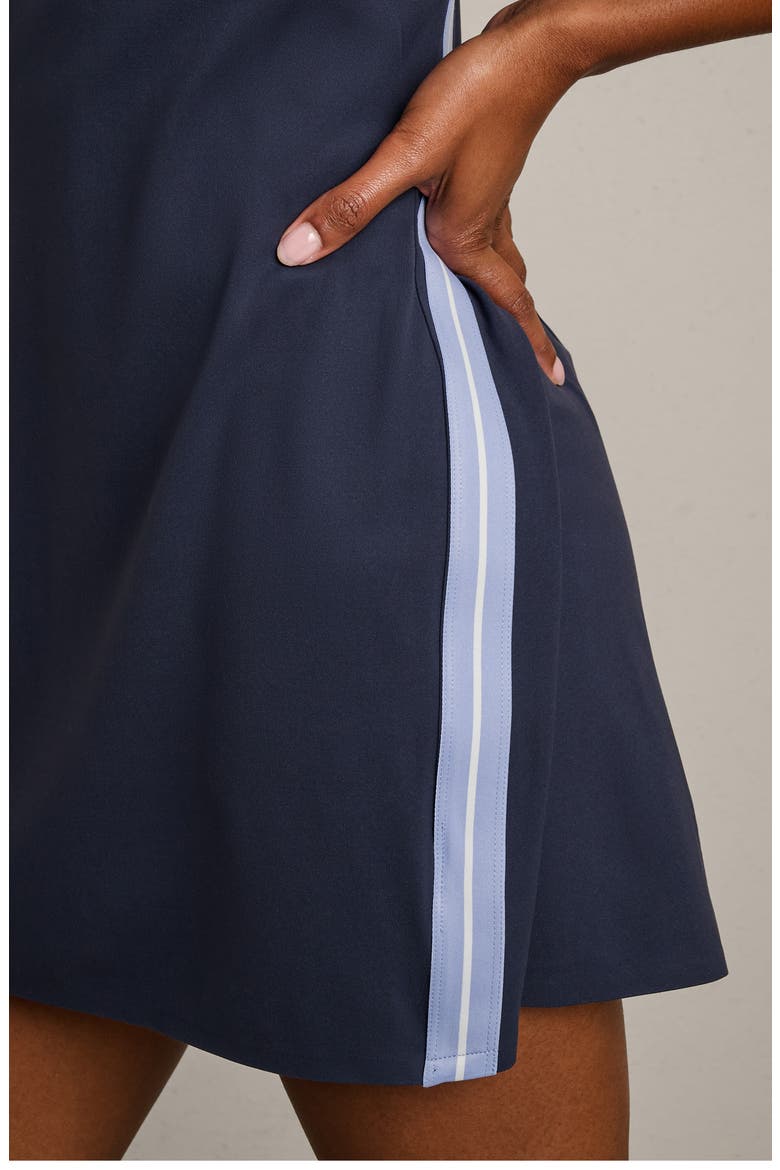 Retro Revive Cross Back Sports Dress, Alternate, color, NAVY BLUE