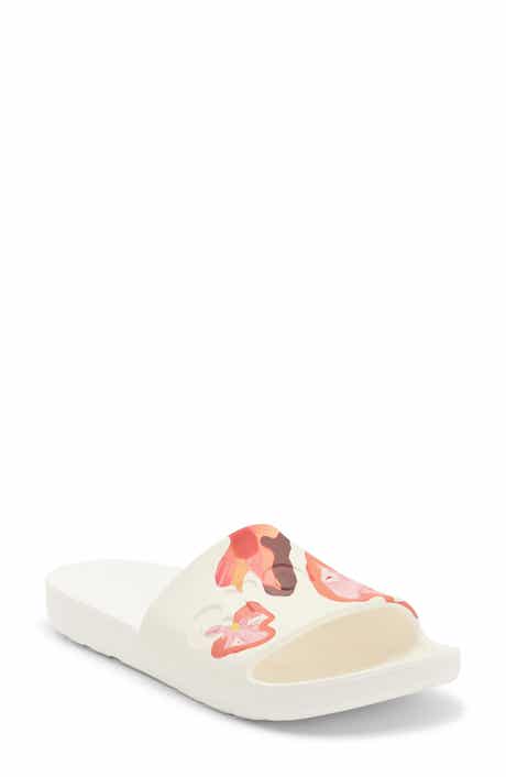 CROCS Painted Floral Slide Sandal