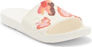 CROCS Painted Floral Slide Sandal