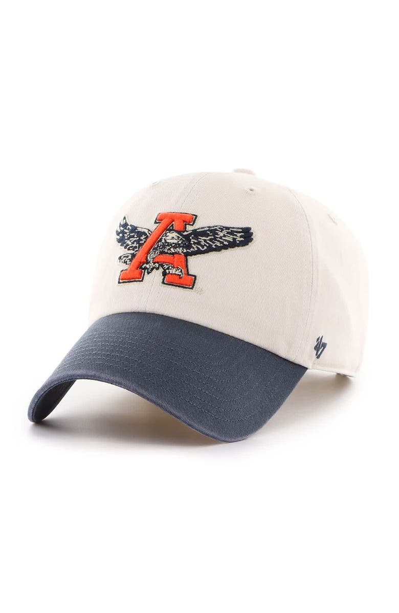 '47 Men's '47 Cream Auburn Tigers Grand Stand Clean Up Adjustable Hat, Alternate, color, 