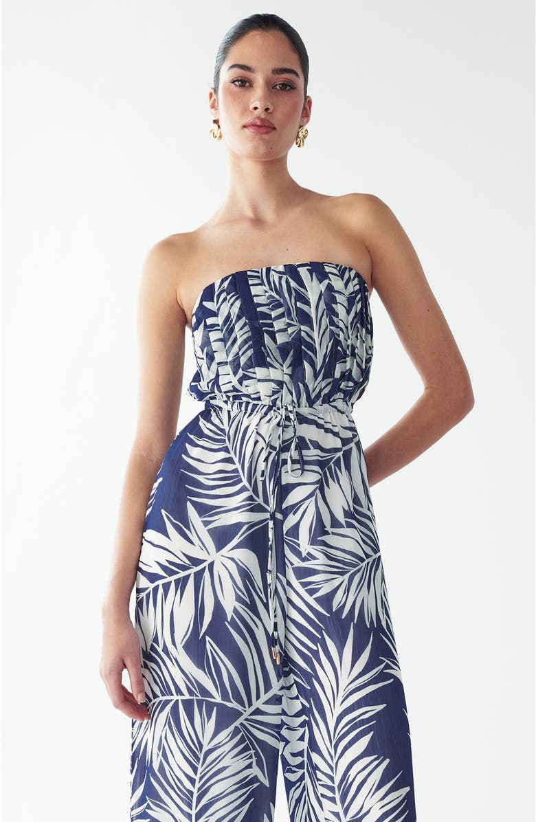 BWLDR Alias Jumpsuit, Alternate, color, Navy Palms