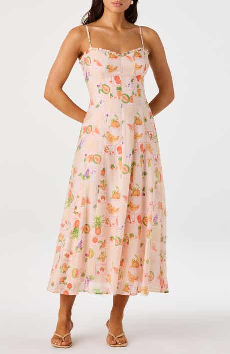 Jaylynn Ruffle Seamed Dress