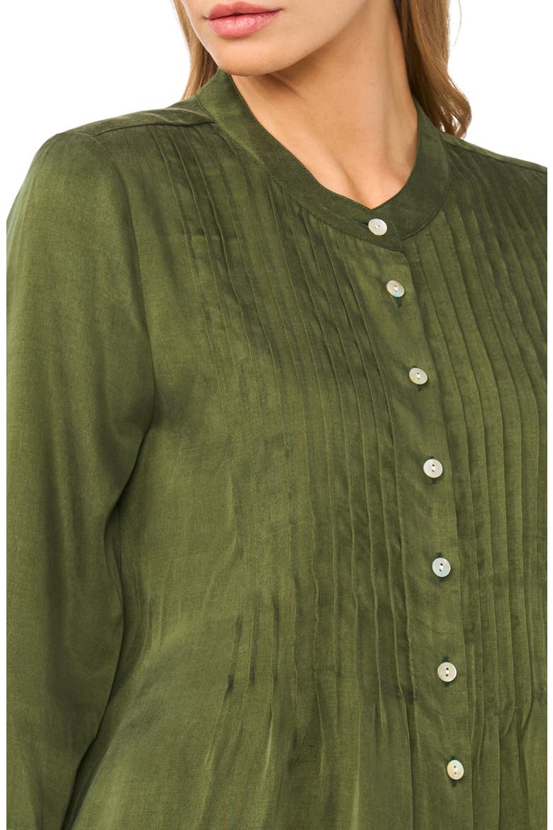 Pintuck Top, Alternate, color, MIDNIGHT SAGE