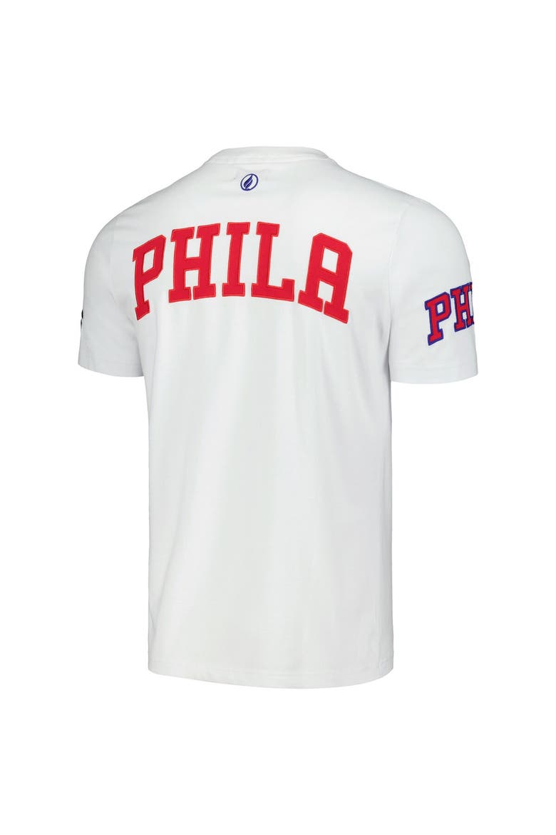 Unisex FISLL White Philadelphia 76ers Heritage Crest T-Shirt, Alternate, color, White