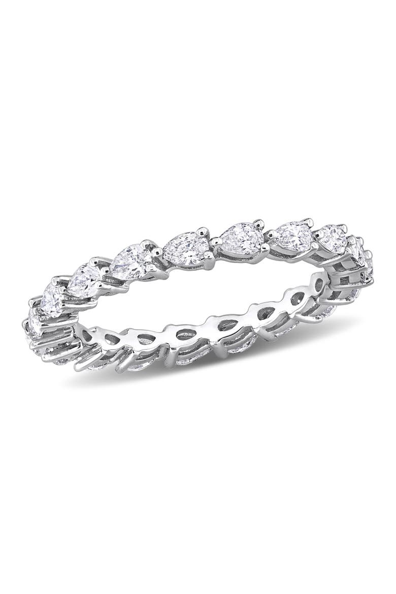 Diamond Pear Eternity Ring 14k, Main, color, 14K White Gold