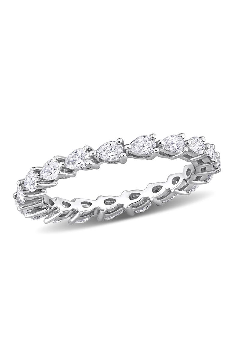 Julianna B. Diamond Pear Eternity Ring 14k, Main, color, 14K White Gold