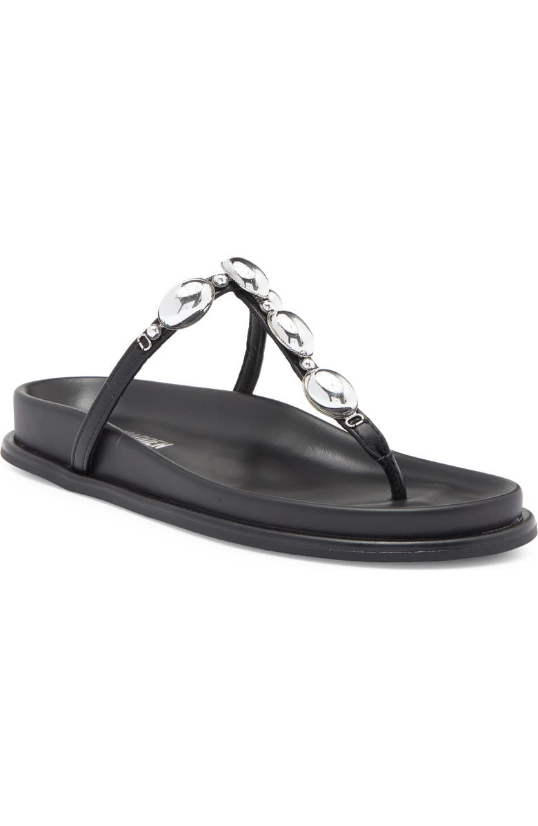 Steve Madden Zaire T-Strap Sandal, Main, color, Black