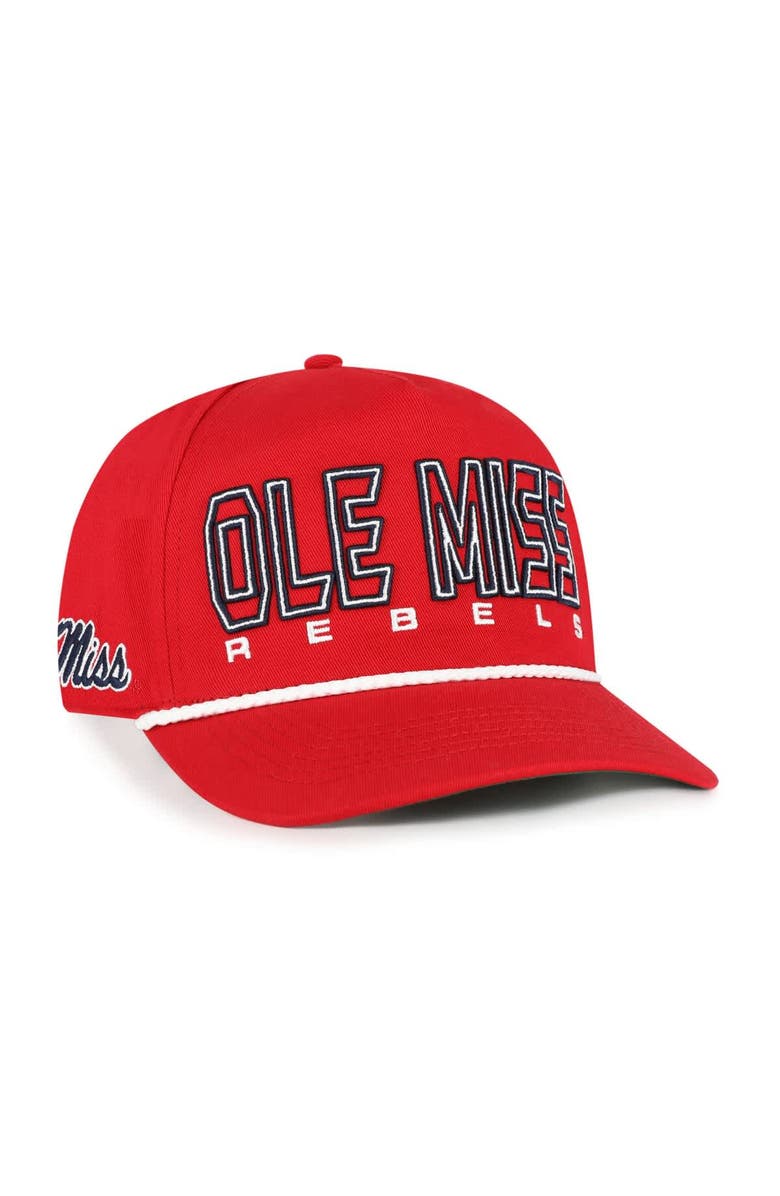 '47 Youth '47 Red Ole Miss Rebels Byline Hitch Adjustable Hat, Main, color, Red