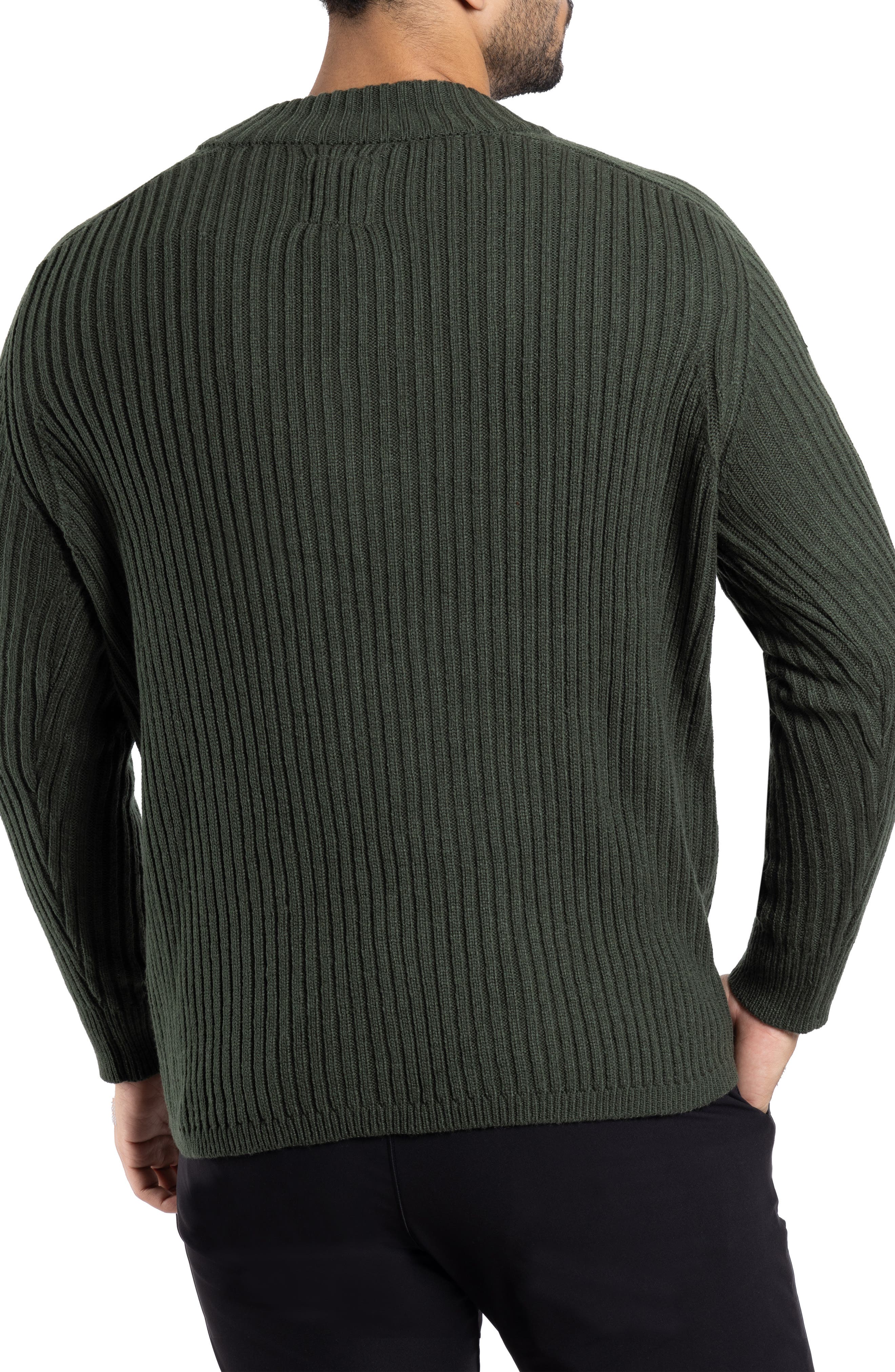 Rib Quarter Zip Sweater - image 4
