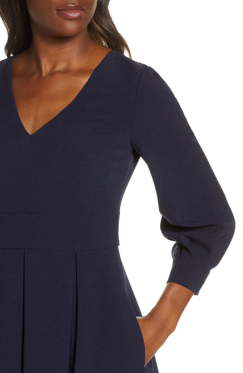 Eliza J Fit & Flare Dress, Alternate, color, 