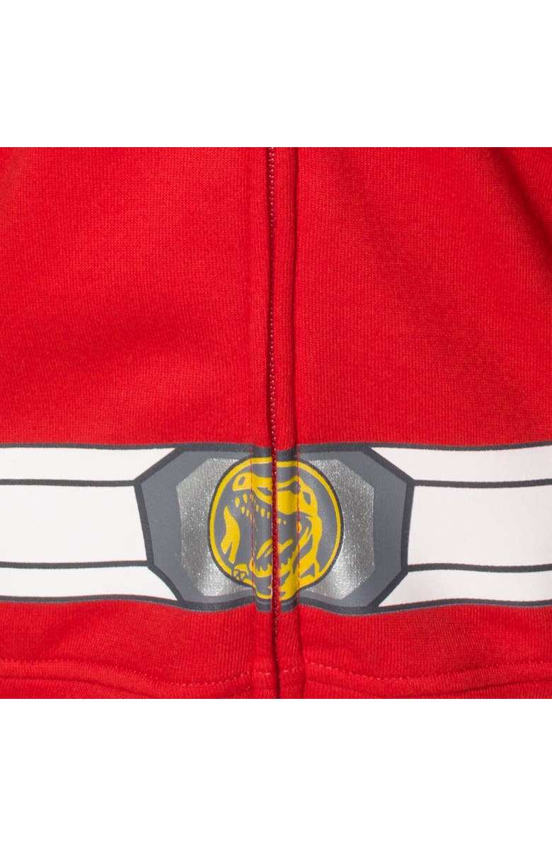 Power Rangers Cosplay Zip-Up Hoodie, Alternate, color, Red Ranger Red
