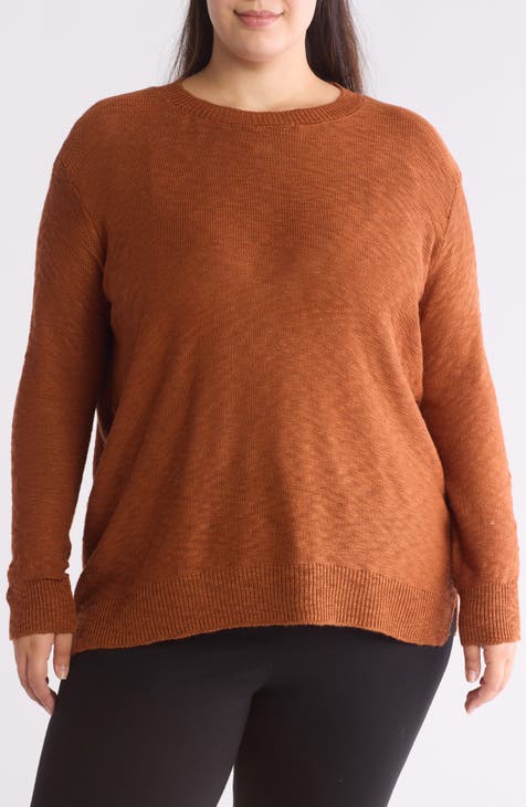 Drop Shoulder Sweater (Plus)