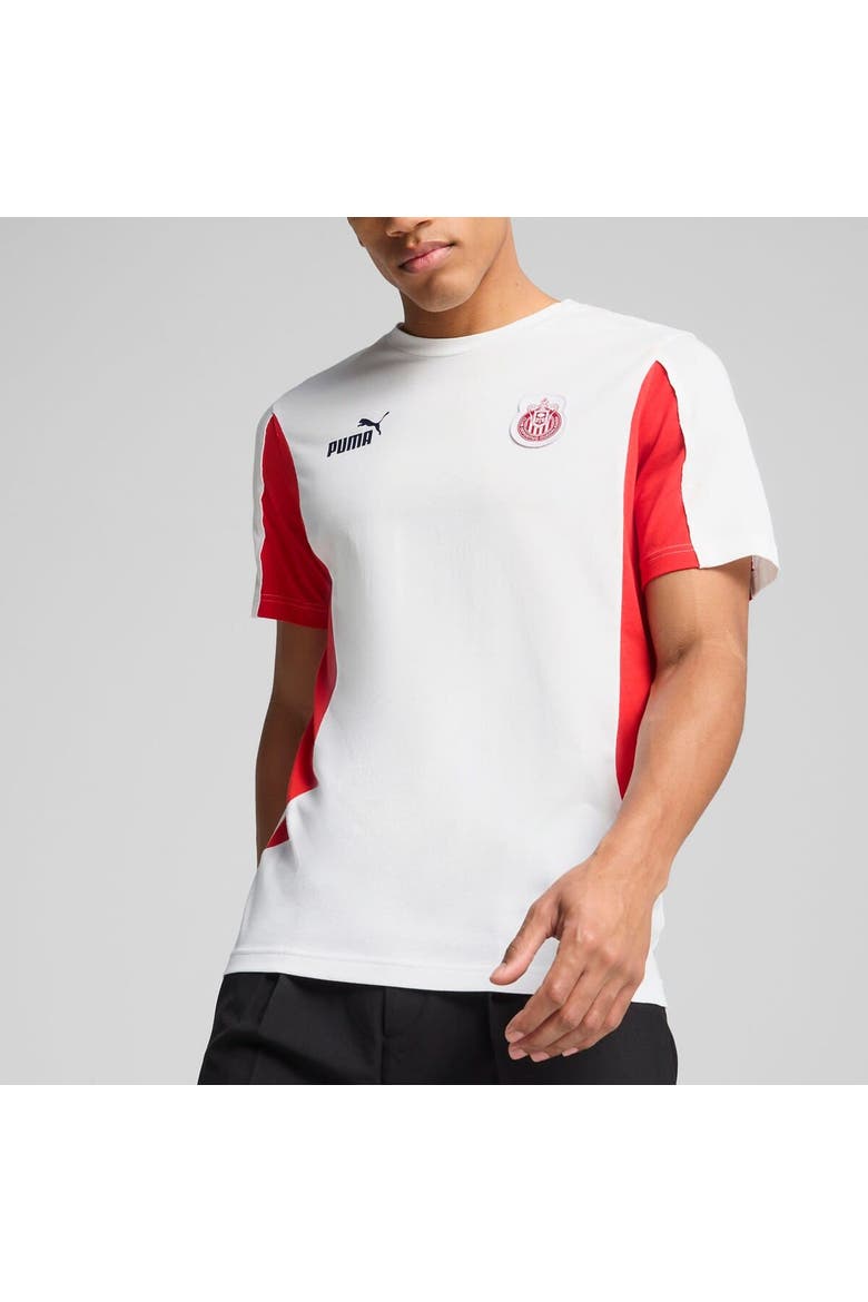 Men's Puma White Chivas FtblArchive T-Shirt, Alternate, color, White