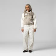 Mitchell & Ness Women's Mitchell & Ness Tan San Francisco 49ers Full-Snap Varsity Jacket