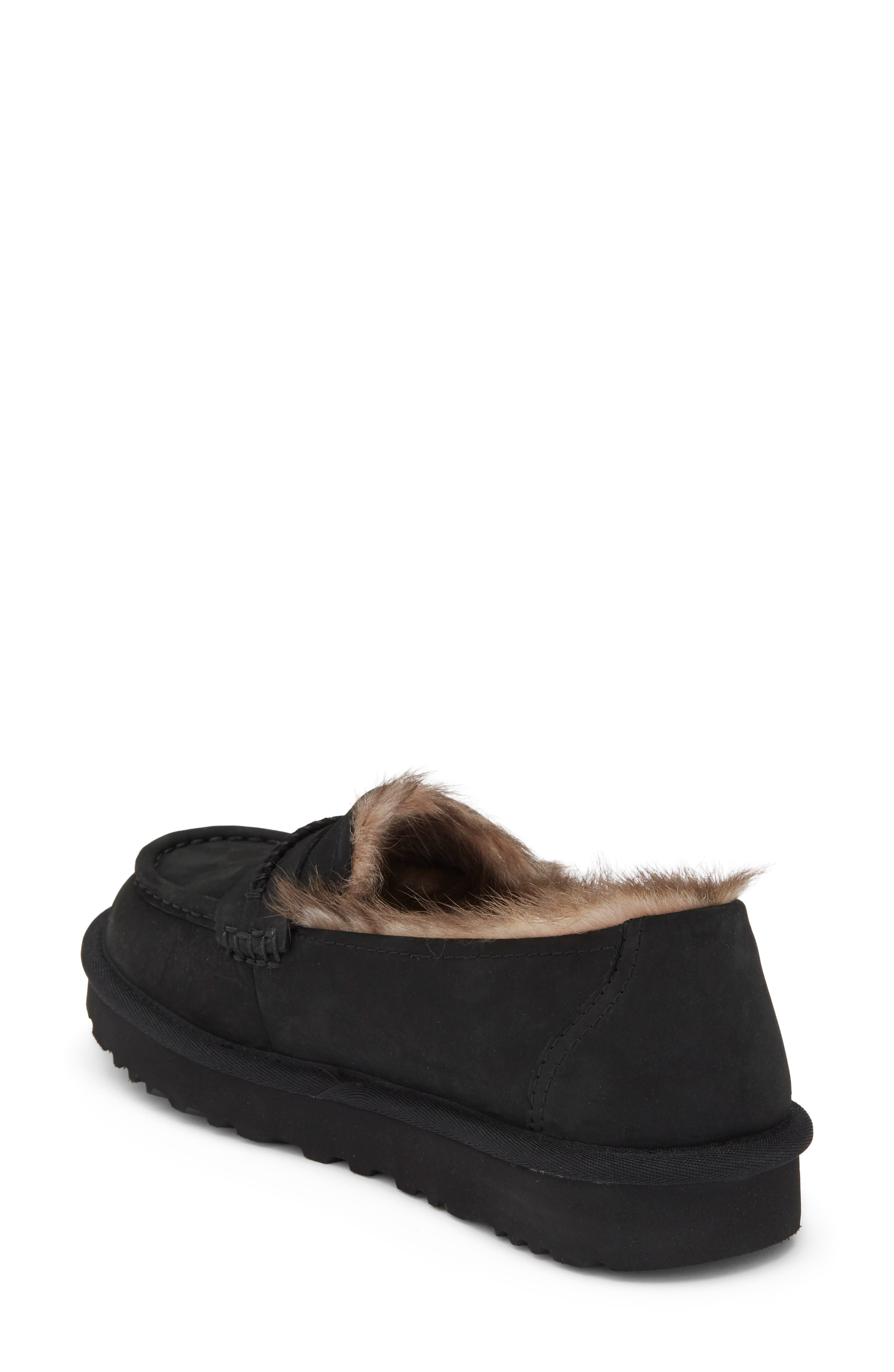 Ellis Leather Loafer, Alternate, color, BLACK