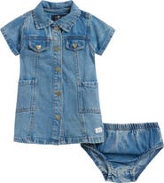 7 For All Mankind Denim Dress & Bloomers Set
