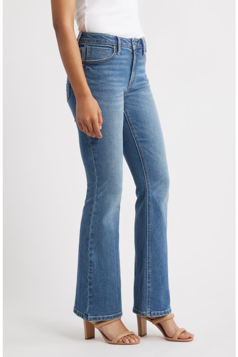 Eiffel Flare Jeans, Alternate, color, VINTAGE CREASE WASH