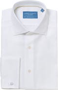 Robert Talbott Reynolds French Cuff Herringbone Contemporary Fit Shirt