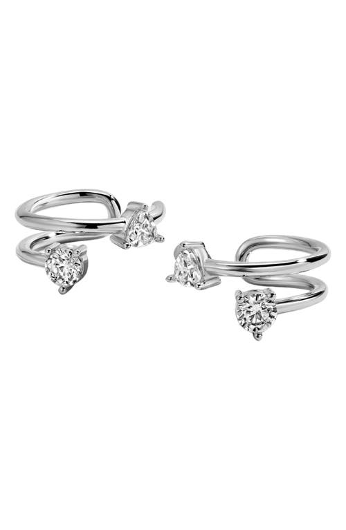 Lili Claspe Eraz Set Of 2 Ear Cuffs In Silver