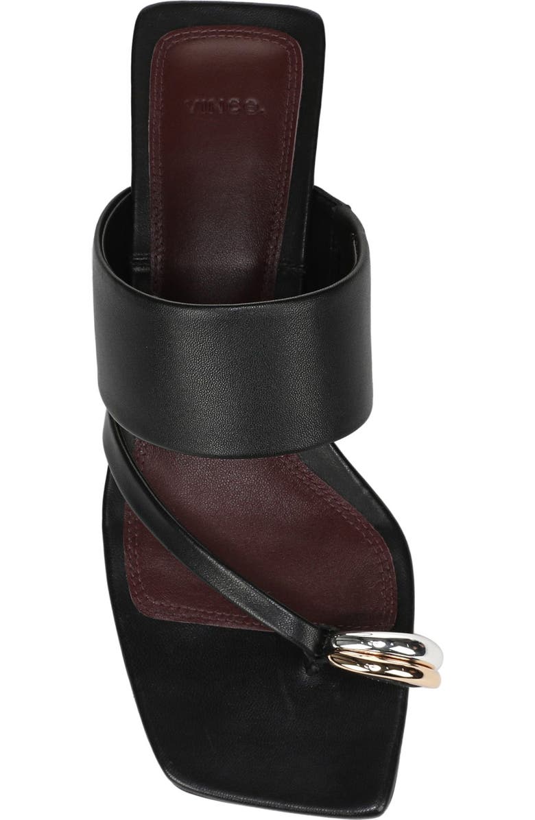 Vince Stacy Toe Loop Sandal, Alternate, color, Black