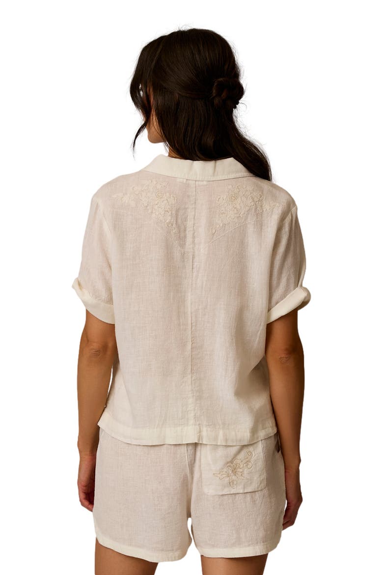 Luca Linen Shirt, Alternate, color, Cloud Chambray