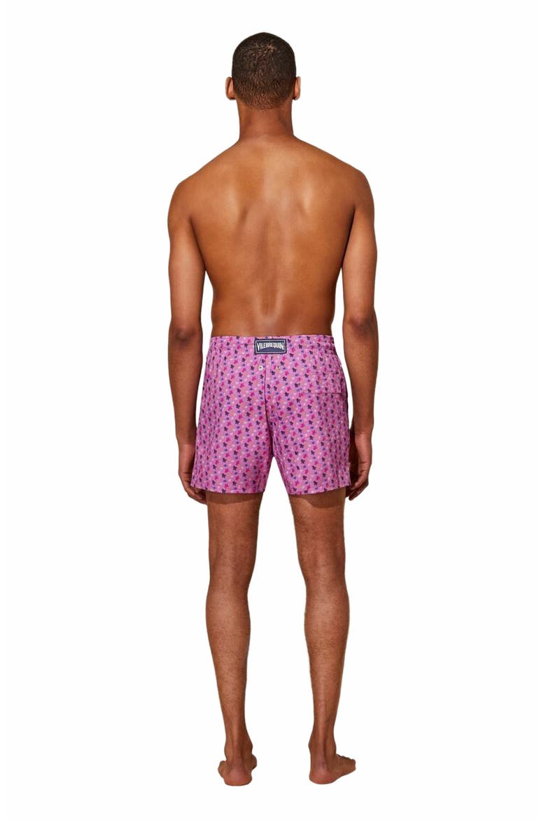 Men's Micro Ronde Des Tortues Rainbow Stretch Swim Trunks, Alternate, color, GLYCINE