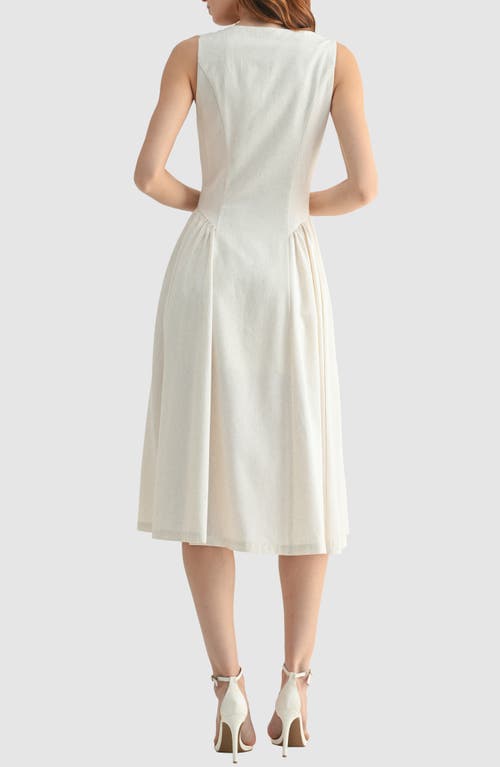 Mila Mae Button-up Midi Dress