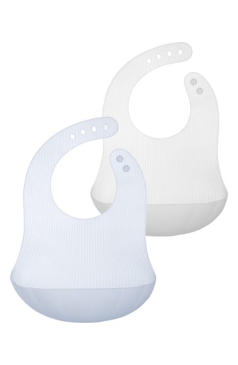 2-Pack Silicone Bibs